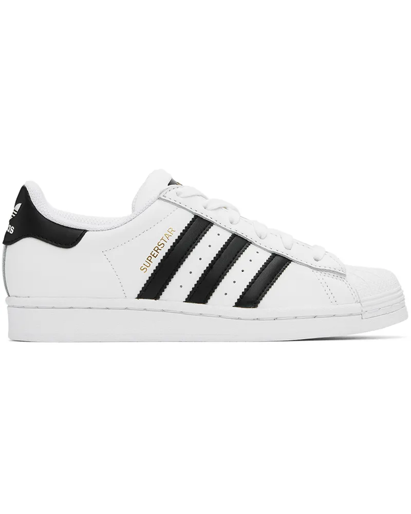 adidas Big Kids White Superstar Sneakers Ftwr