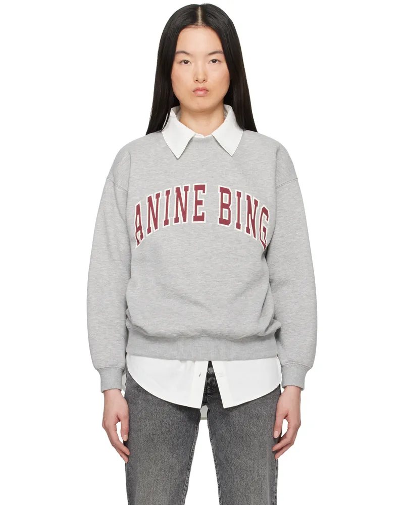 Anine Bing Gray Spencer Sweatshirt Grey