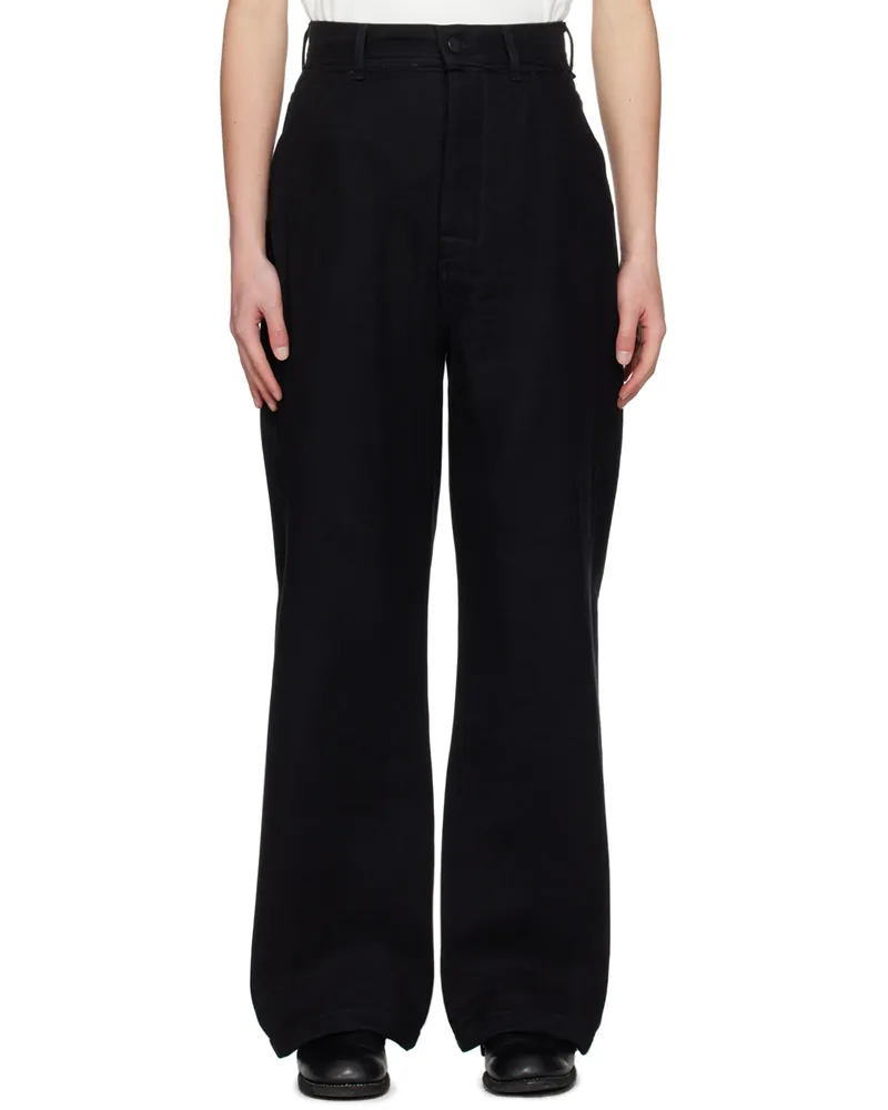 AIREI Black Layered Jeans Black