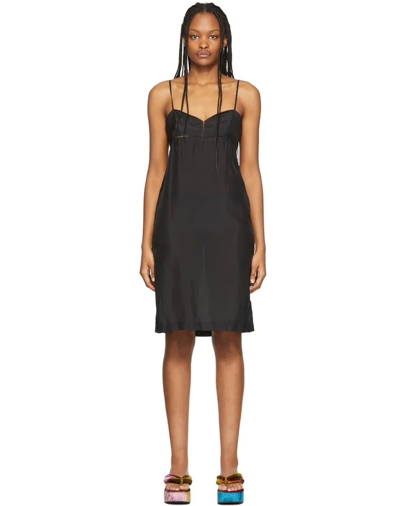 Dries van Noten Black Silk Dress 900