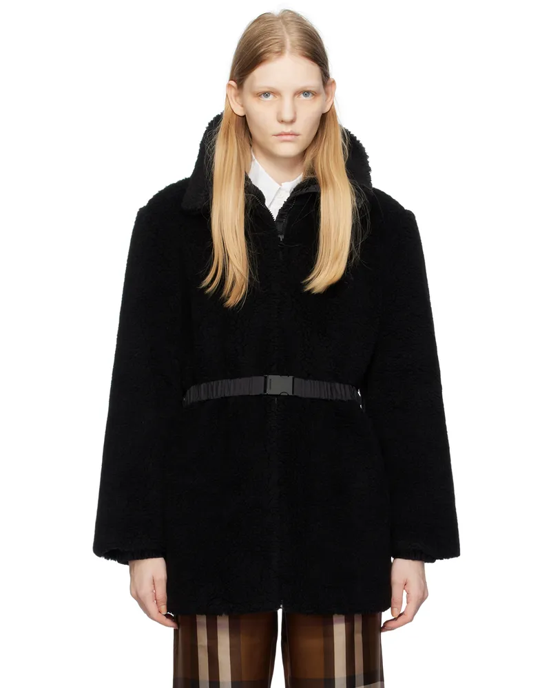 Burberry Black Larcon Coat Black