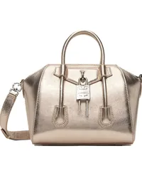 Givenchy Gold Mini Antigona Lock Bag 769-dusty