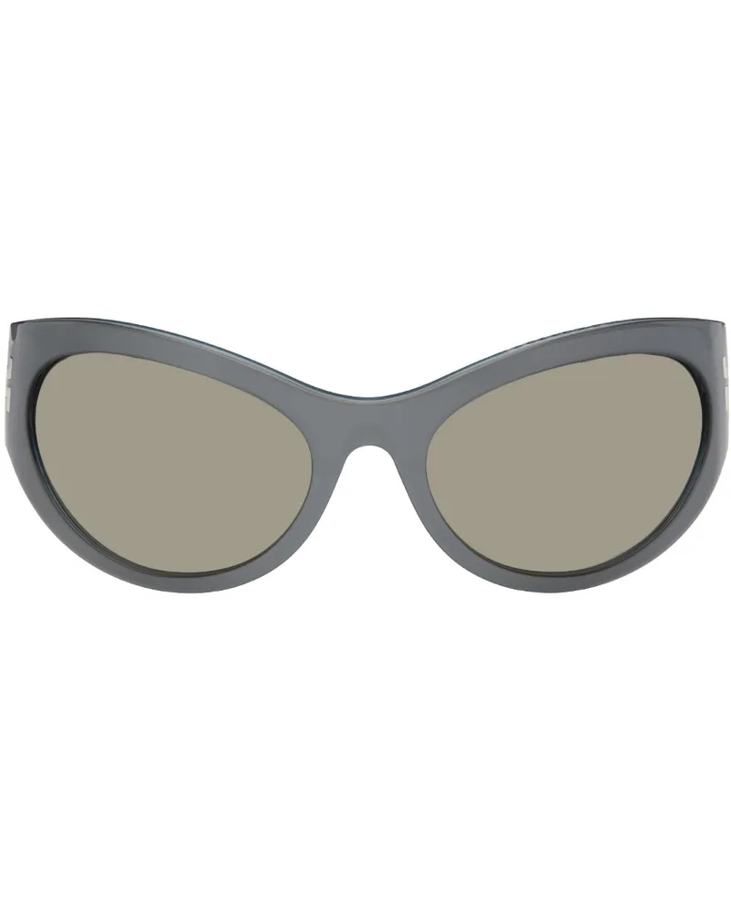 Marc Jacobs Gray 'The Icon' Wrapped Sunglasses Yb7