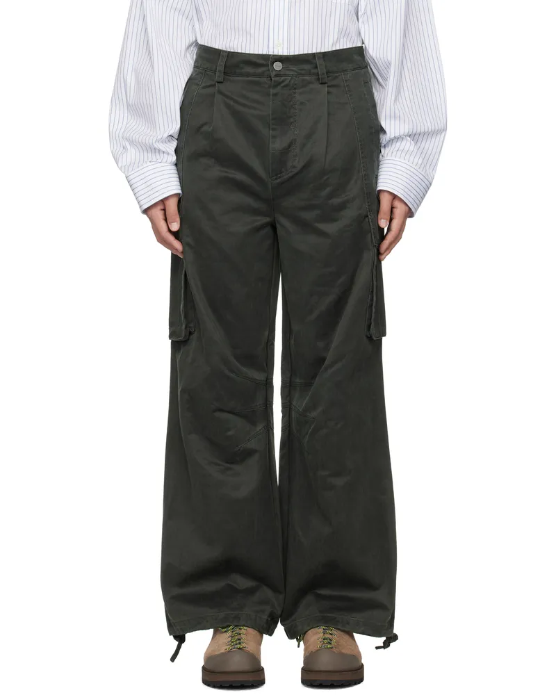 Holzweiler Green Void Cargo Pants Dk.