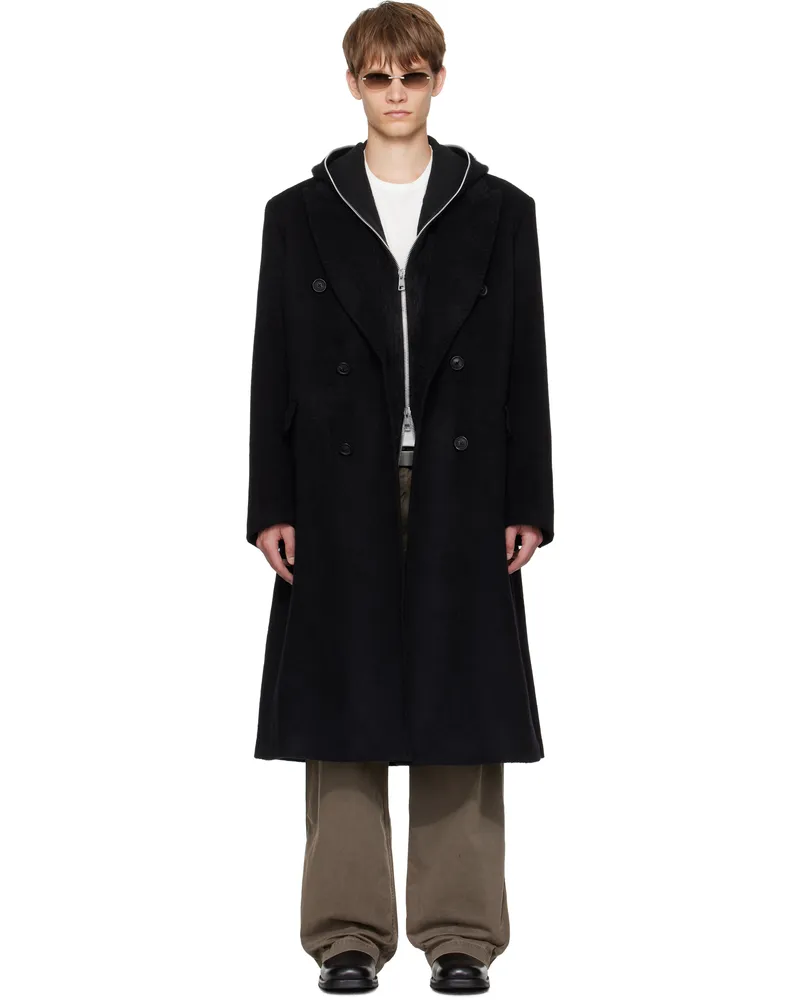 Our Legacy Black Whale Coat Black