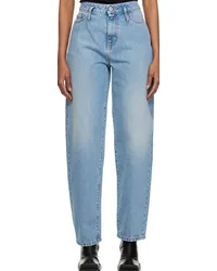 HALFBOY Blue Oversized Jeans Dusty