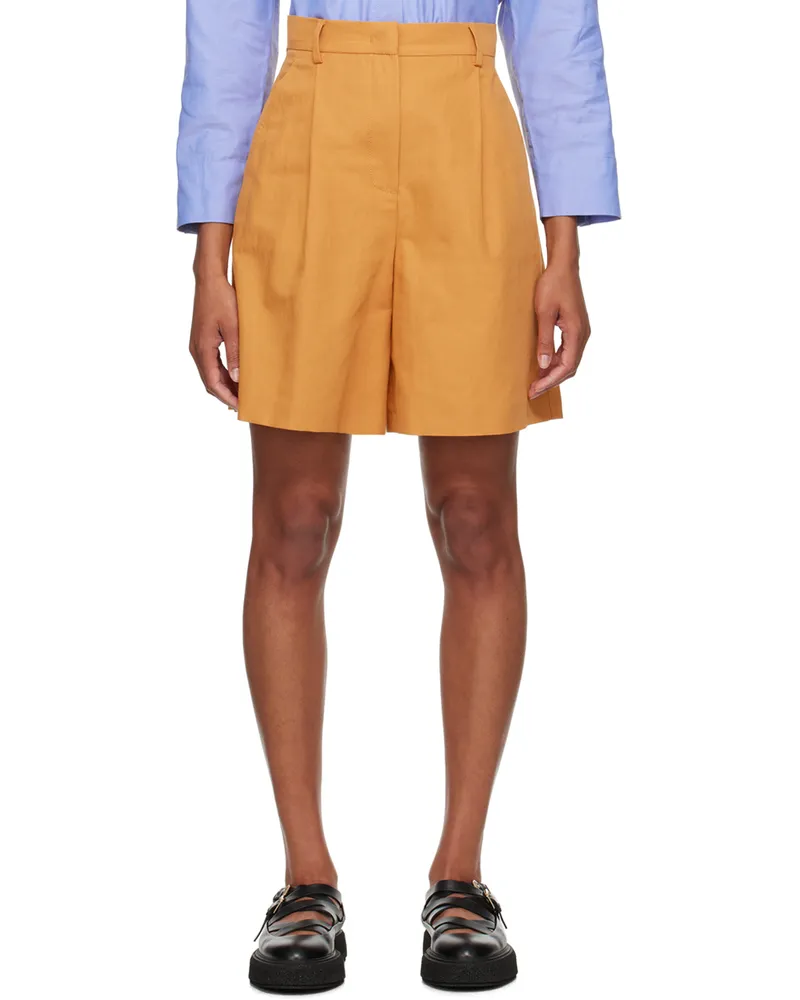 Max Mara Orange Ecuba Shorts 9