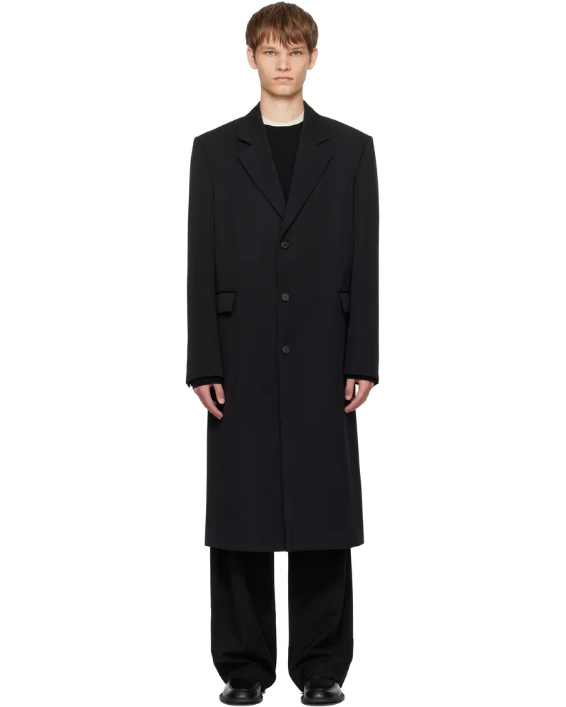 The Row Black Compa Coat Blk