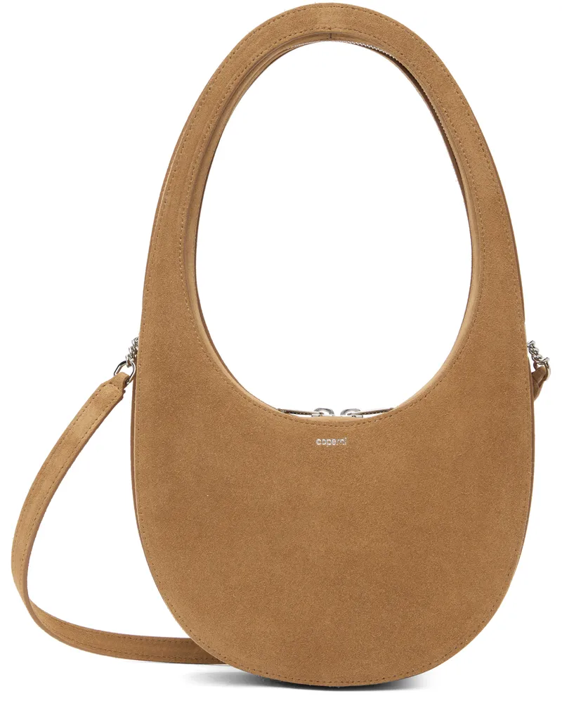 COPERNI Tan Suede Crossbody Swipe Bag Brown