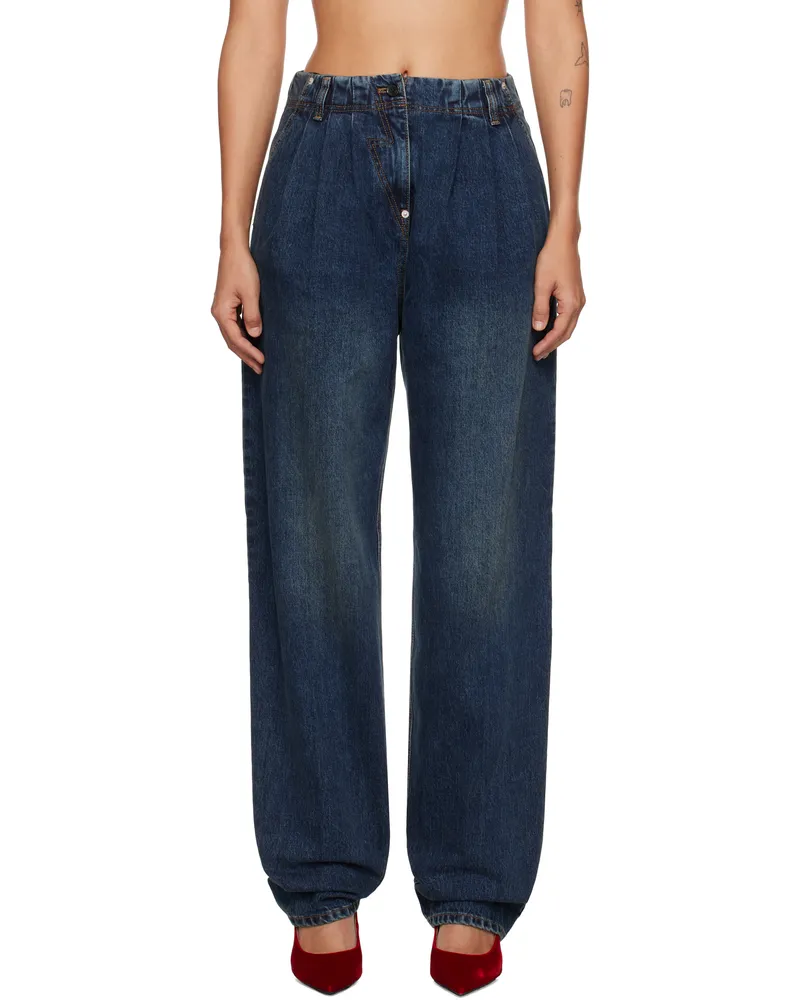 pushBUTTON Navy Cocoon Jeans Dark
