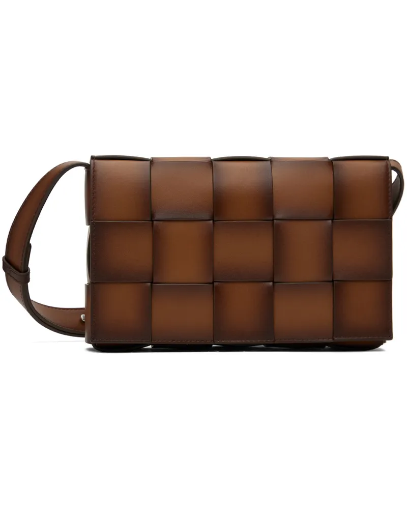 Bottega Veneta Brown Medium Cassette Bag 2638-wood