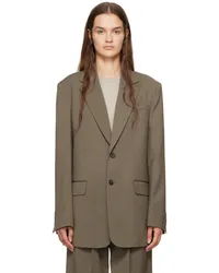 Filippa K Taupe Davina Wool Blazer Driftwood