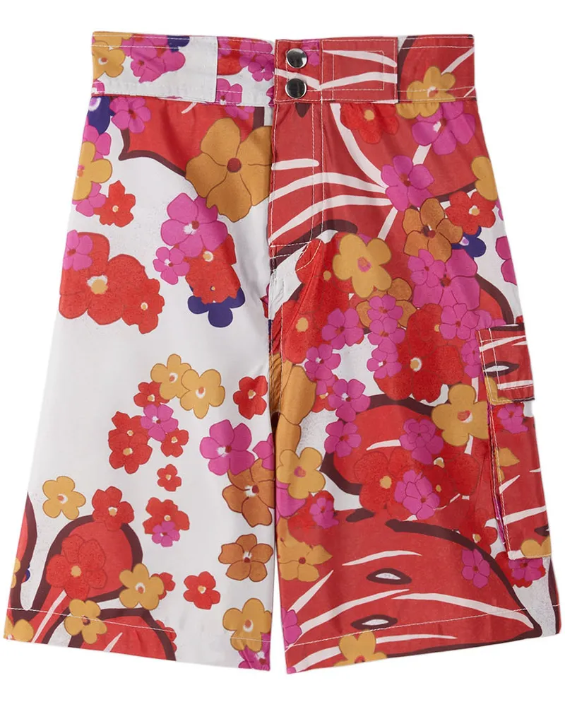 ERL Kids Multicolor Floral Swim Shorts Floral