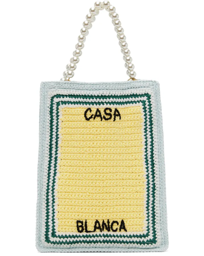 Casablanca Paris Multicolor Mini Crochet Tote Multi