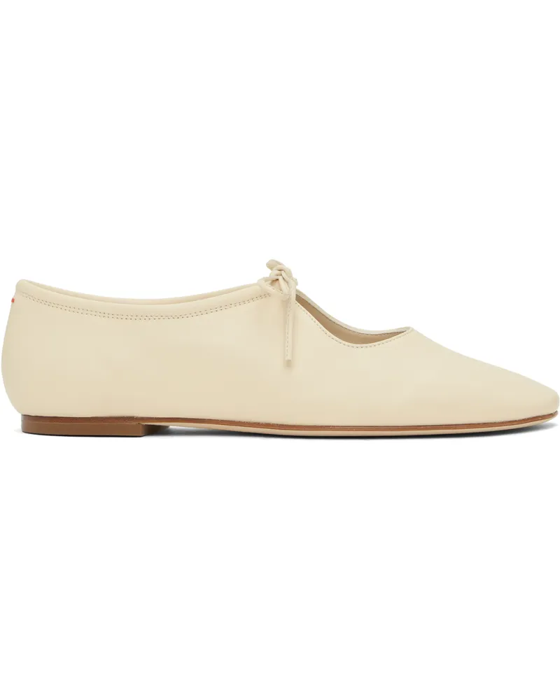 aeyde Beige Della Ballerina Flats Creamy