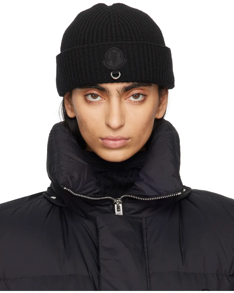 Moncler Moncler x Willow Smith Black Wool Beanie 999