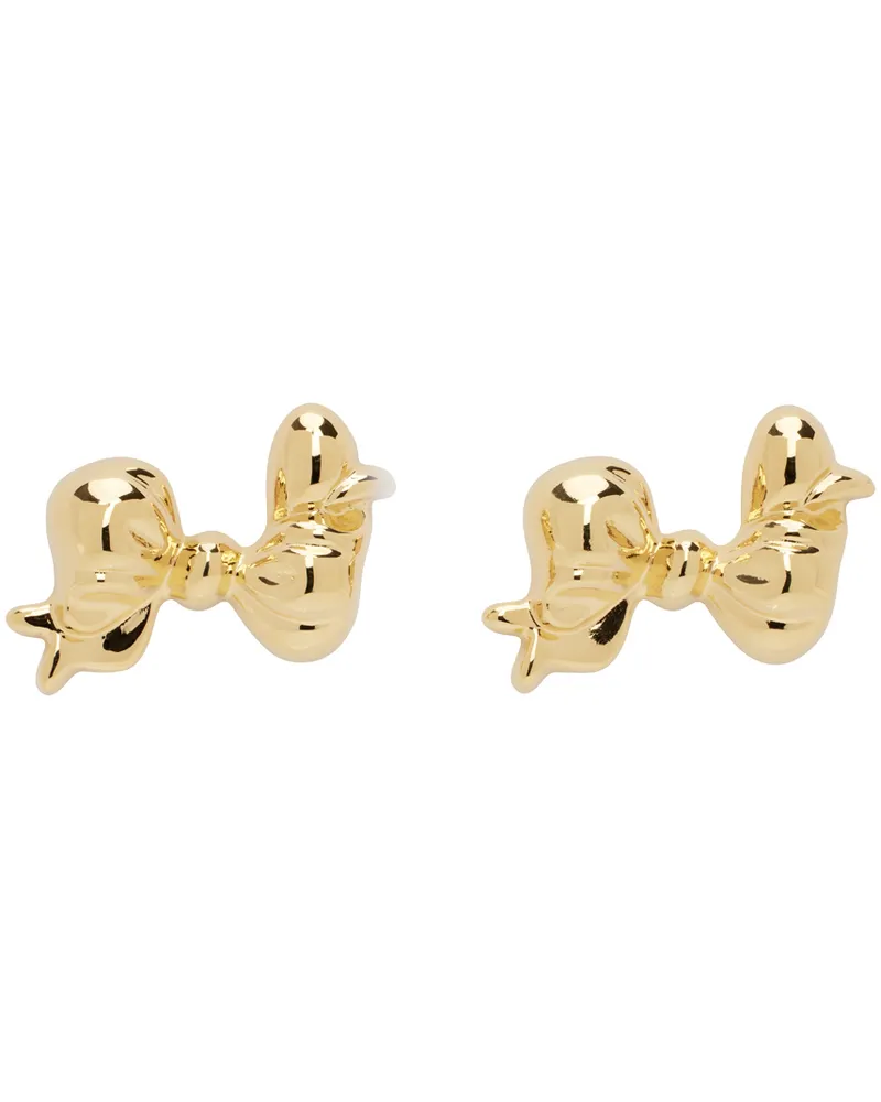 MONDO MONDO Gold Big Bow Earrings 18k