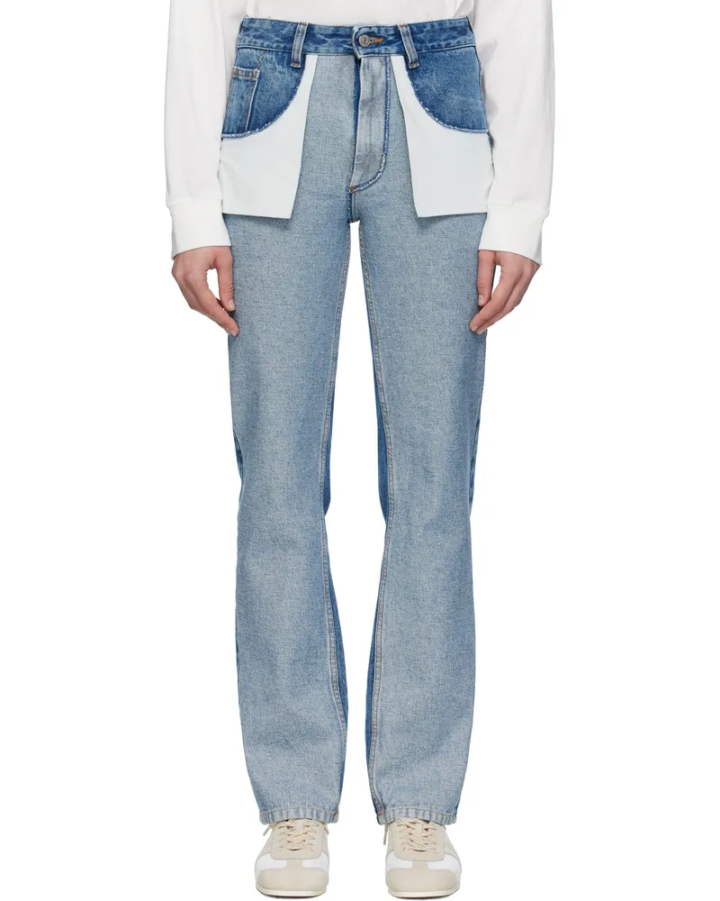 Maison Margiela Blue Straight-leg Jeans 967