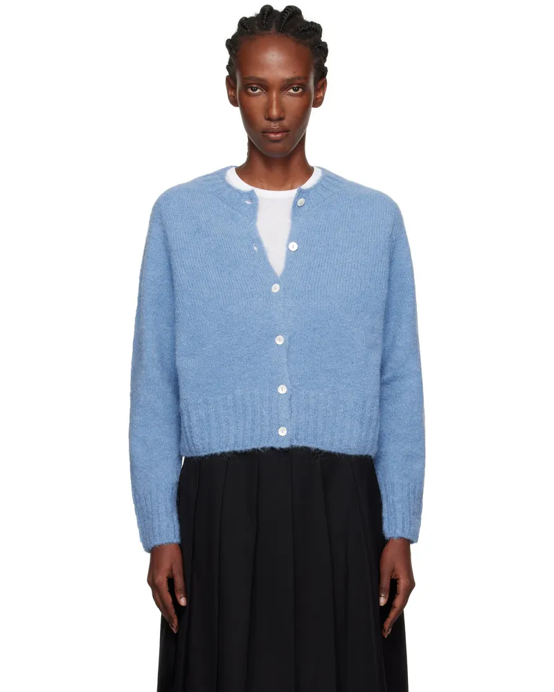 Nothing Written Blue Alpaca Knit Cardigan Baby