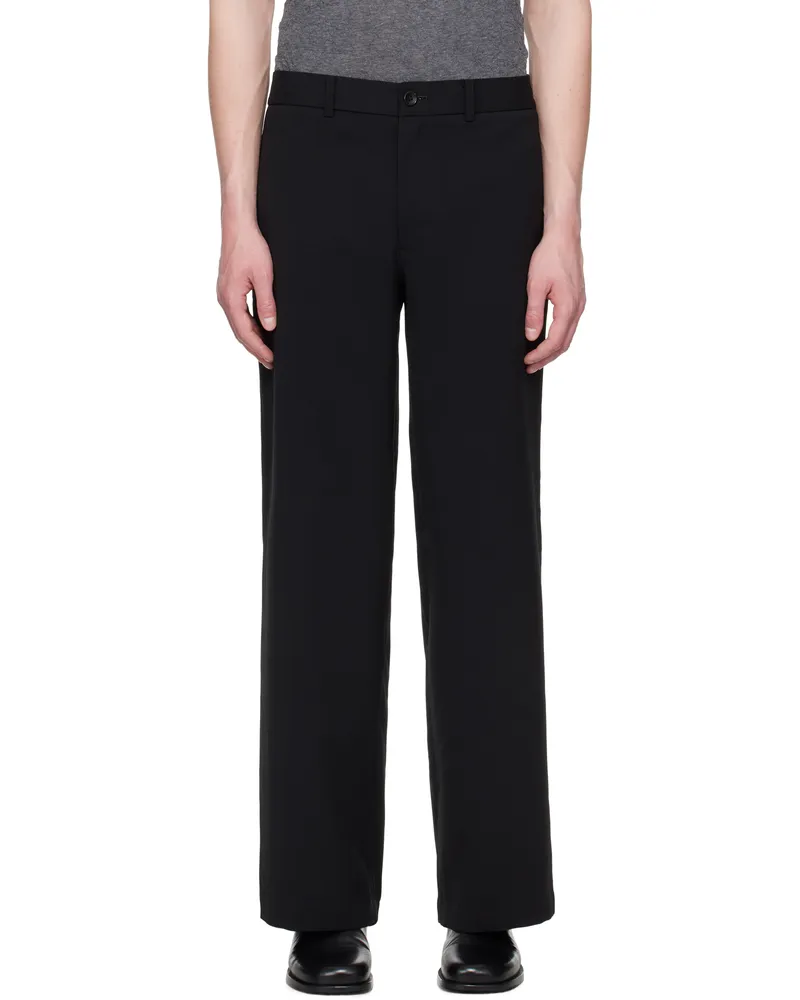 N.HOOLYWOOD Black Wide Trousers Black