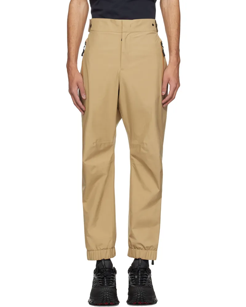 Moncler Beige Drawstring Trousers Dijon