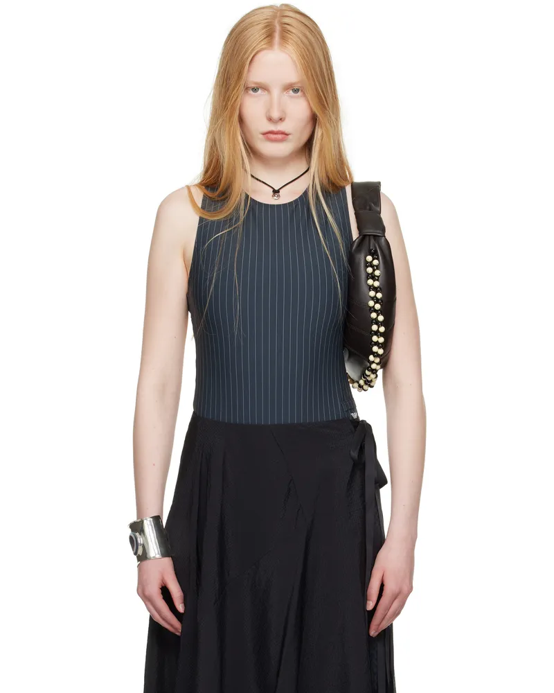 Our Legacy WORK SHOP Emporio Armani Navy Pyla Swimsuit Liguria