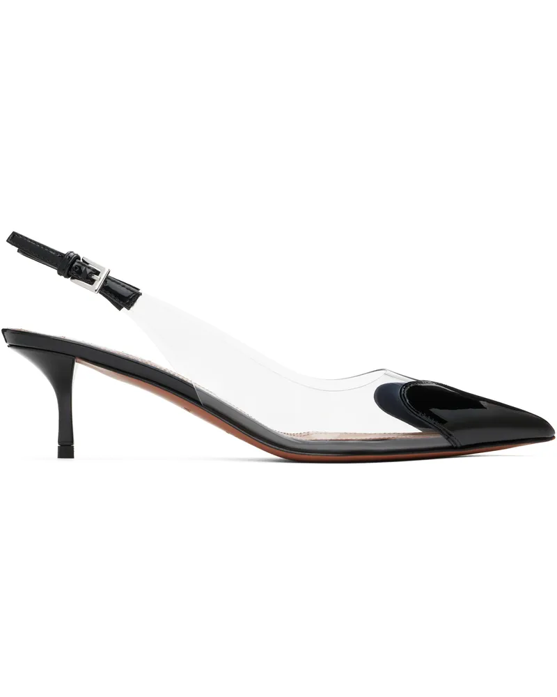 Alaïa Black Le Coeur Slingback Heels 999