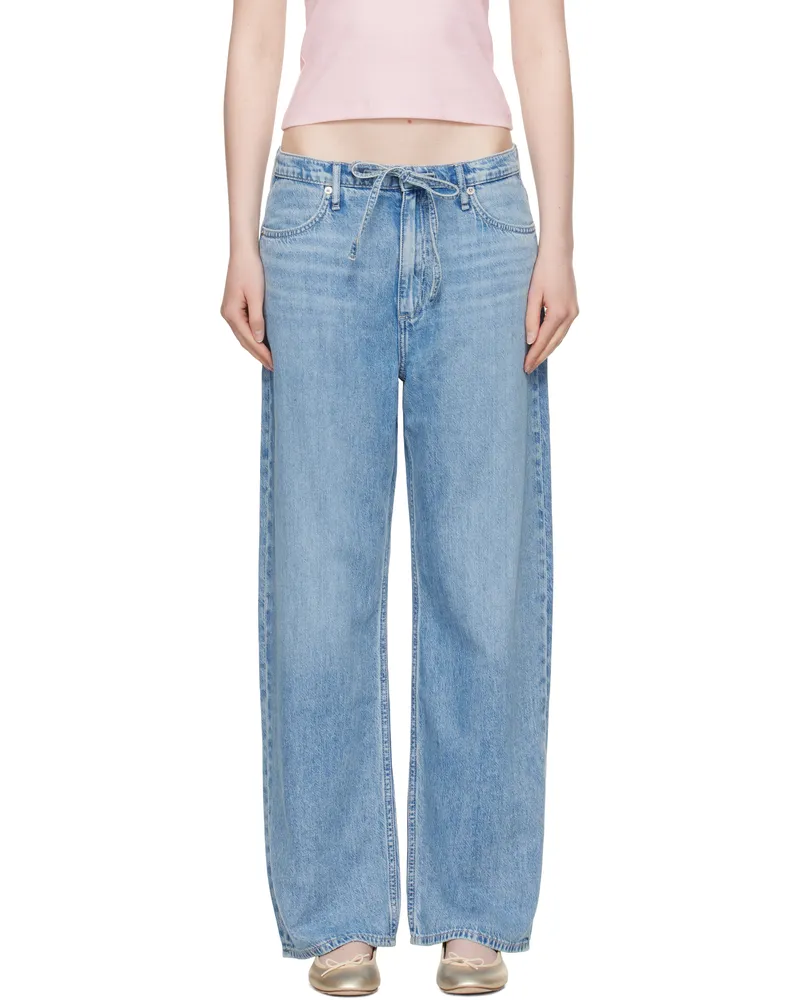Rag & Bone Blue Phoebe Denim Beach Jeans Tildn