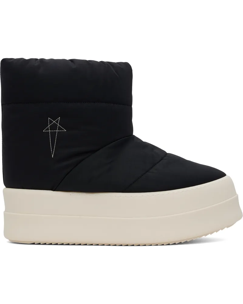 DRKSHDW by Rick Owens Black Porterville Mega Bumper Low Lunar Boots 981