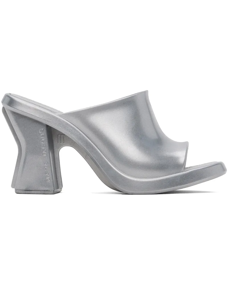 Marc Jacobs Silver Melissa Edition Heeled Sandals Ba507