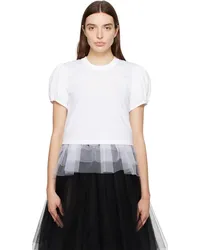 Noir Kei Ninomiya White Layered T-Shirt White