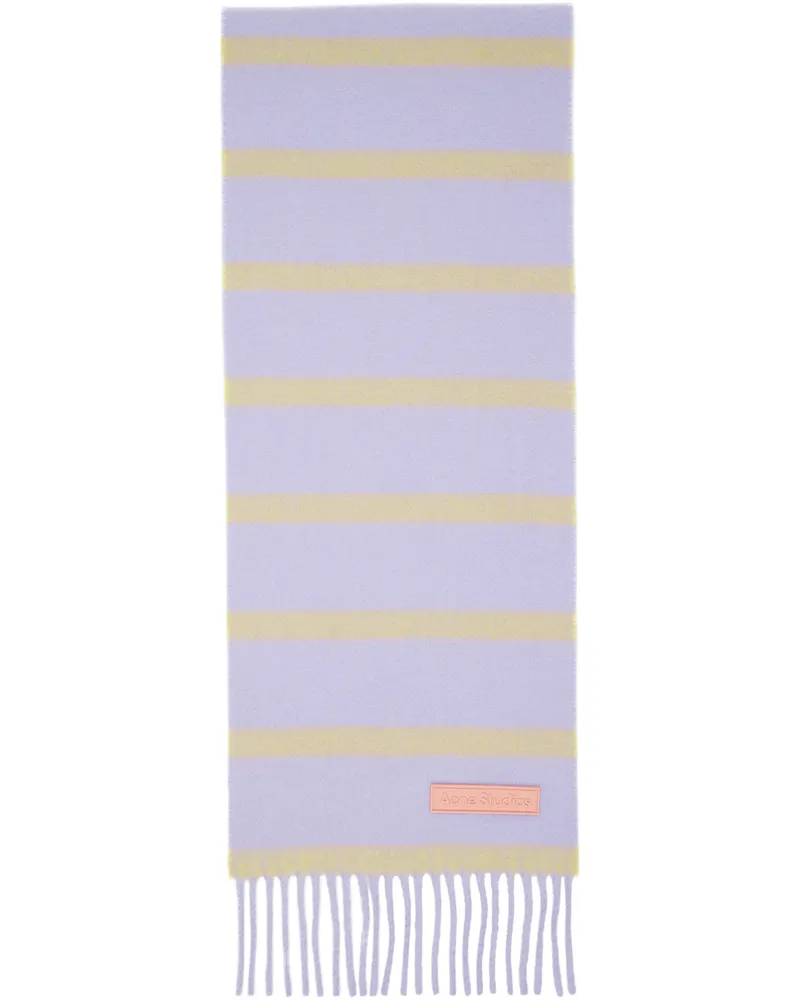 Acne Studios Purple Wool Narrow Scarf Dih