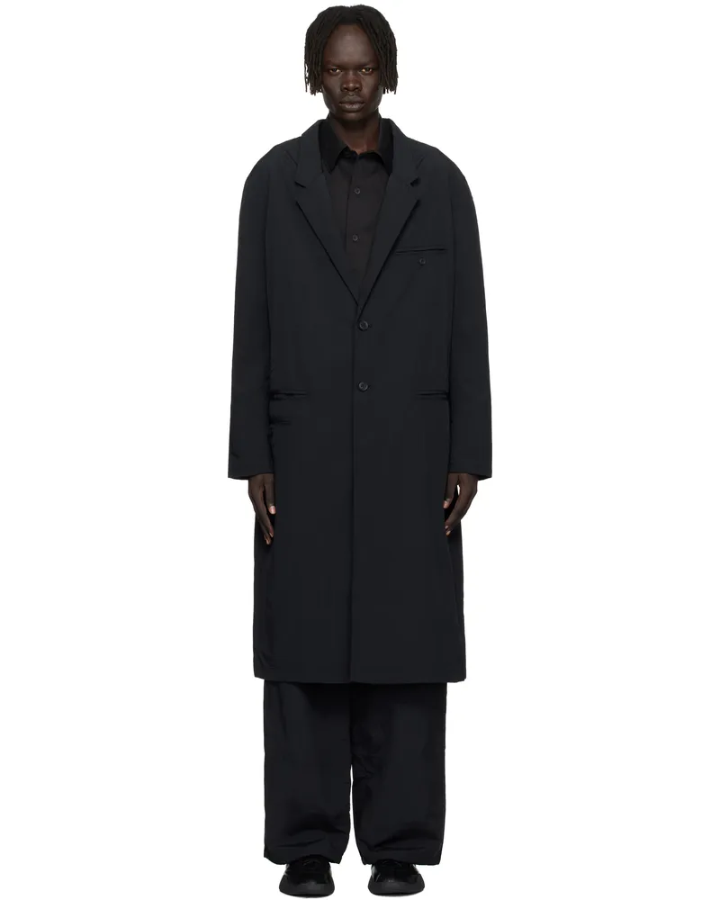 Y-3 Black Nylon Coat Black