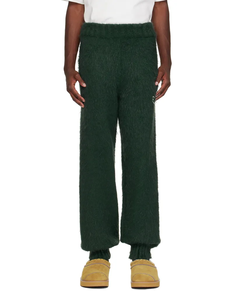 Adererror Green Embroidered Sweatpants Green