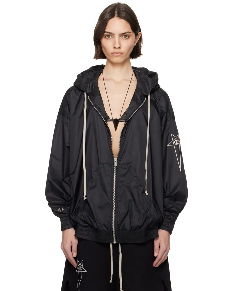 Rick Owens Black Champion Edition Jumbo Jason's Hoodie 09
