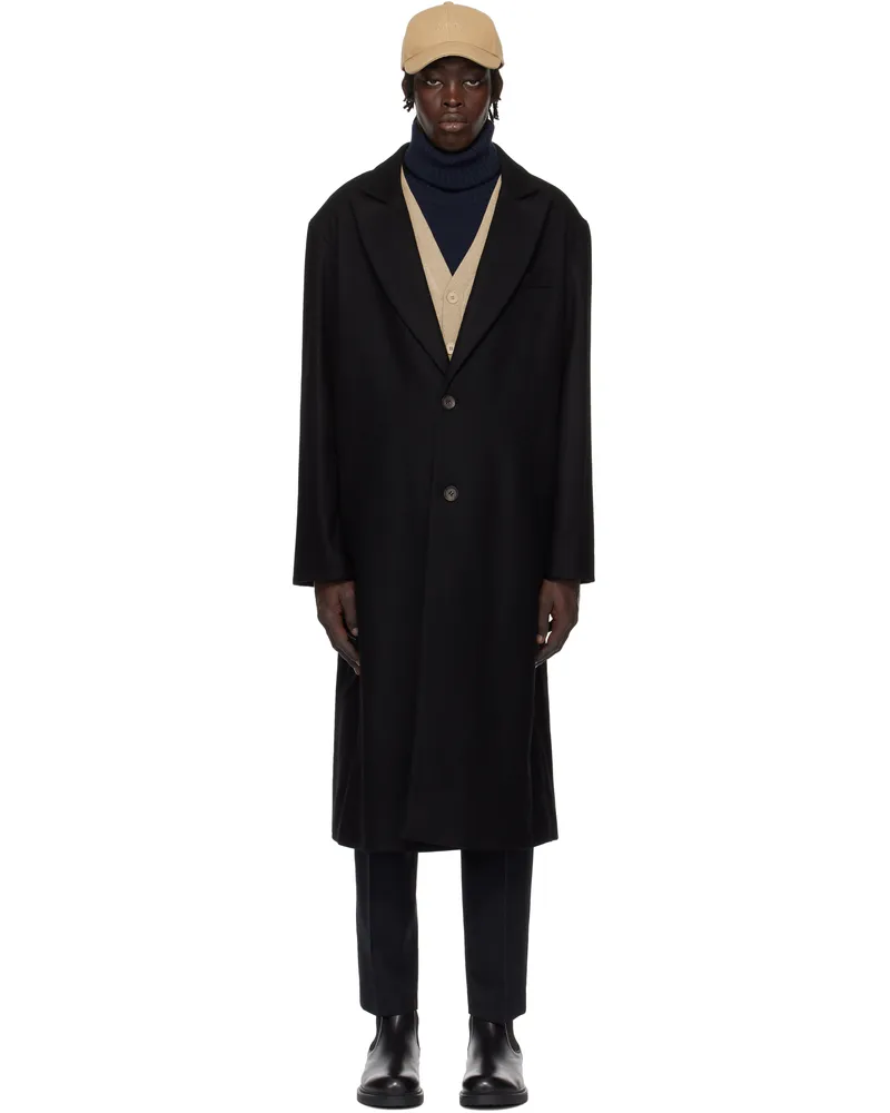 A.P.C. Black Charles Coat Lzz
