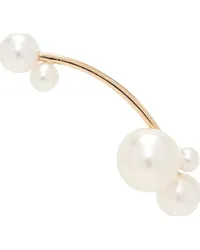 Sophie Bille Brahe Gold & White Stellari Single Earring 14k