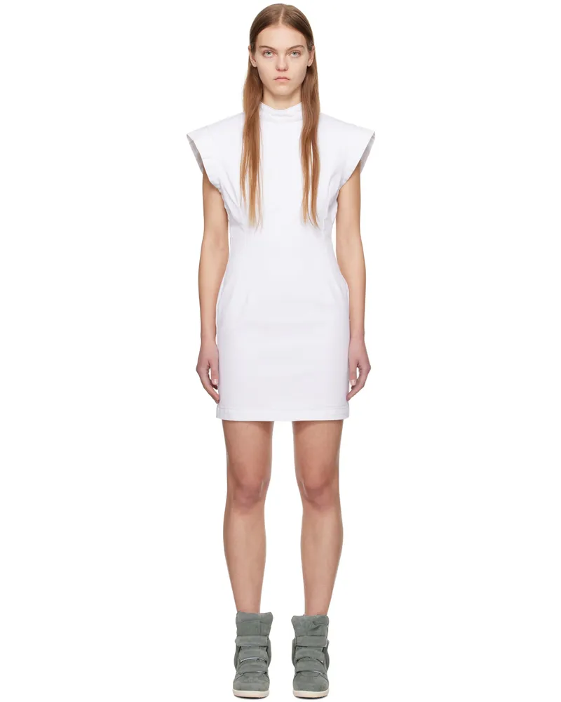 Isabel Marant White Nina Denim Minidress 20wh