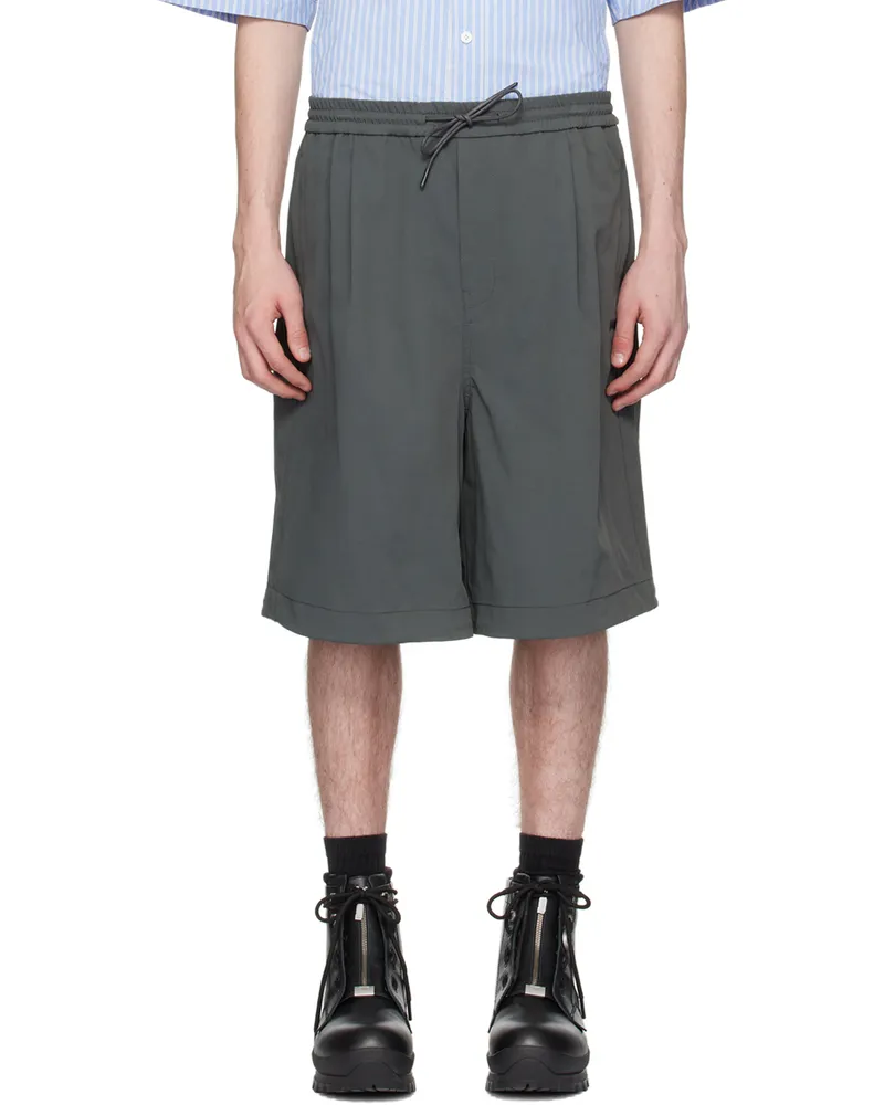 JUUN.J Gray Drawstring Shorts 3