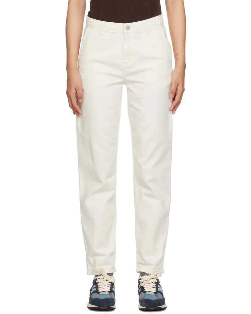 Carhartt WIP White W'Pierce Jeans Wax