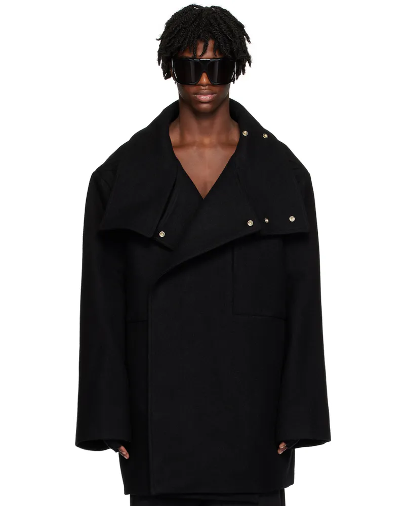 Rick Owens Black Caban Jacket Black