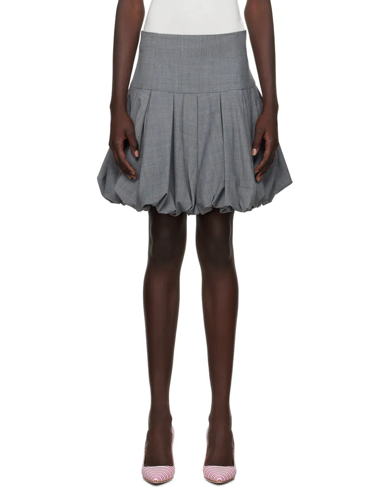 Renaissance Renaissance Gray Qajar 2.0 Mini Skirt Grey