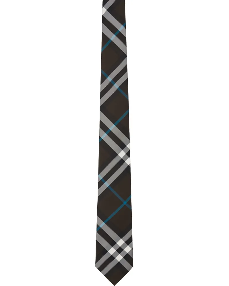 Burberry Multicolor Check Silk Tie Snug