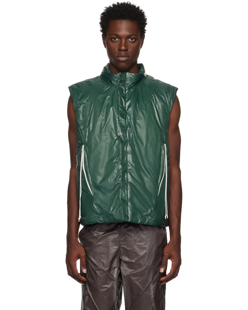 Saul Nash Green Drawstring Vest Forest