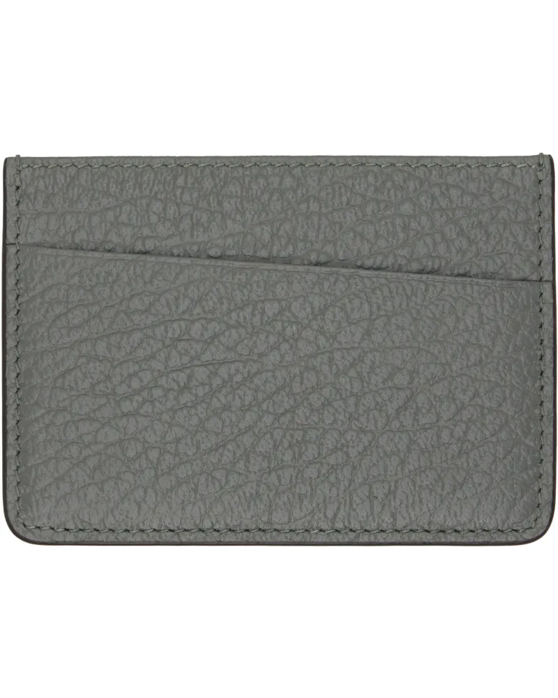 Maison Margiela Gray Slim 3 CC Card Holder T8127