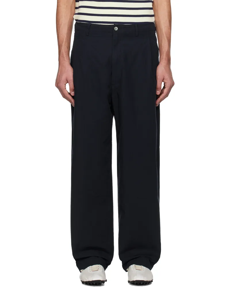 nanamica Navy Tack Club Trousers Navy