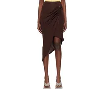 Brown Coastline Maxi Skirt