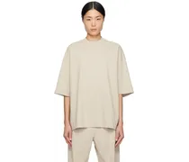 Taupe Dropped Shoulder T-Shirt