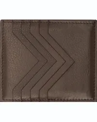 Rick Owens Brown Square Card Holder Brown