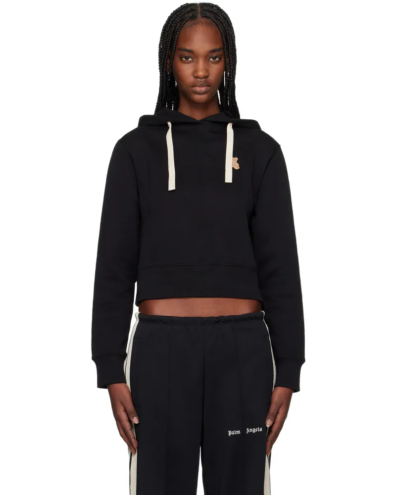 Palm Angels Black 'Bear in Mind' Hoodie Black